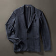 Load image into Gallery viewer, Inlet Knit Blazer - Deep Navy Melange