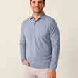 Load image into Gallery viewer, Coastal Wash L/S Polo - Cloudburst
