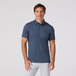 Load image into Gallery viewer, Versa Polo - Navy Hollow Dot