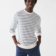 Load image into Gallery viewer, Cabana Towel Terry Crewneck - Breton White Stripe