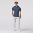 Load image into Gallery viewer, Versa Polo - Navy Hollow Dot