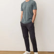 Load image into Gallery viewer, Signature Jacquard Crew Tee - Balsam Green