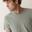 Load image into Gallery viewer, Luxe Slub Pocket Tee - Iceberg Green
