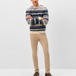 Load image into Gallery viewer, Merino Holiday Crew - Cream
