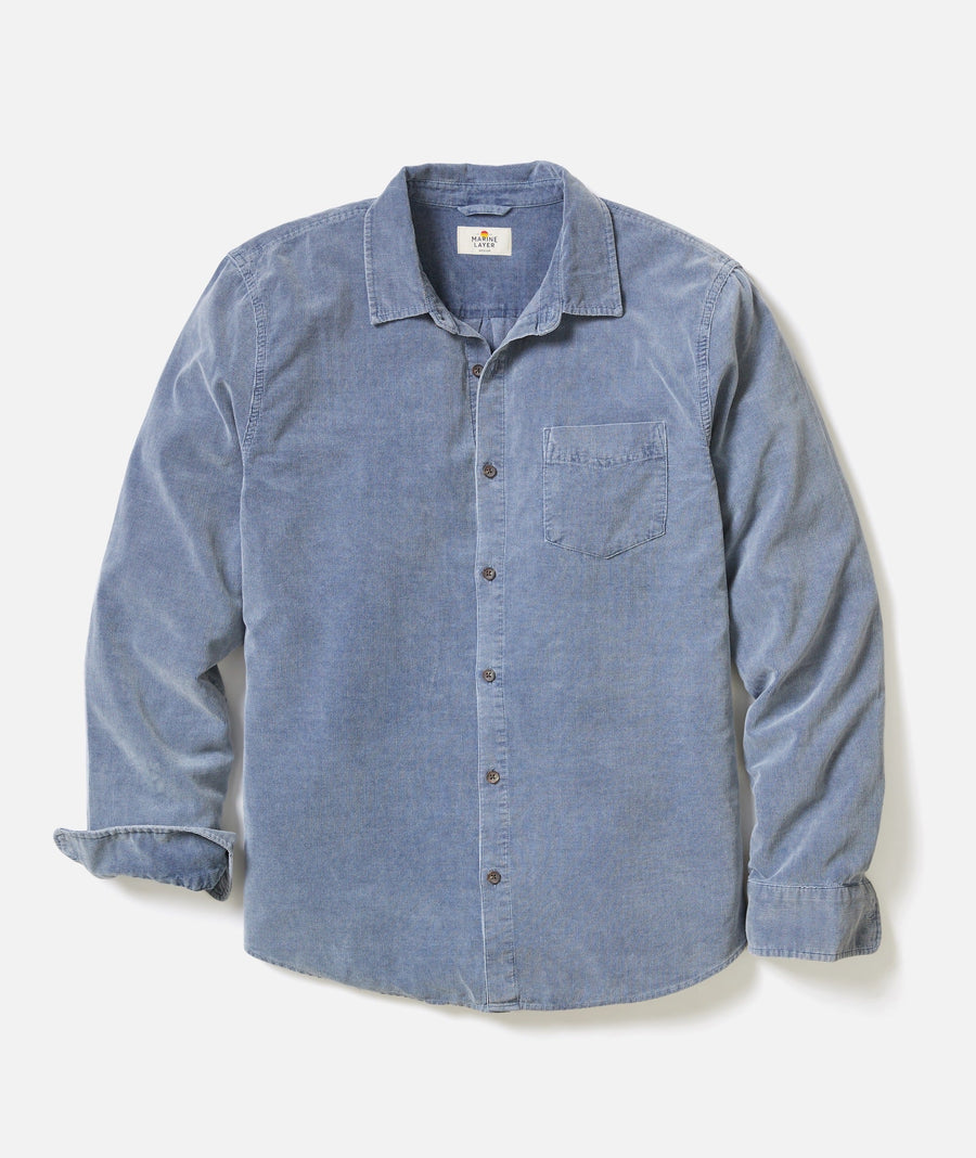 Lightweight Corduroy Shirt - Indigo