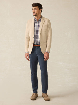 Inlet Knit Blazer - Khaki Fields