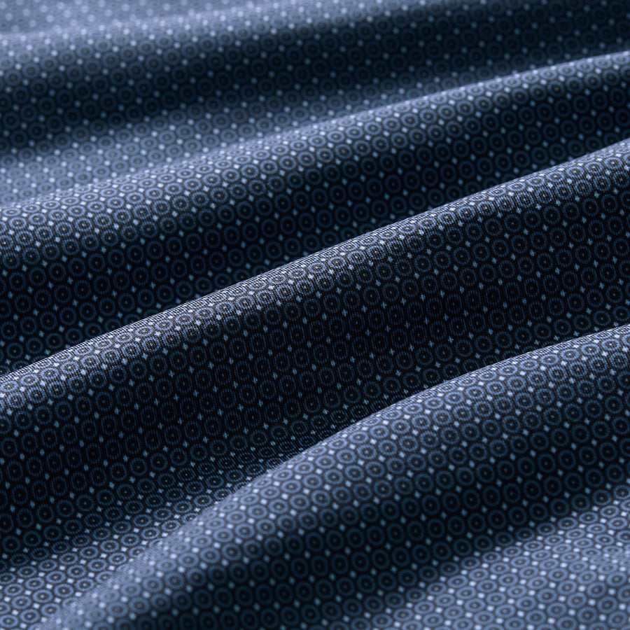 Versa Polo - Navy Hollow Dot