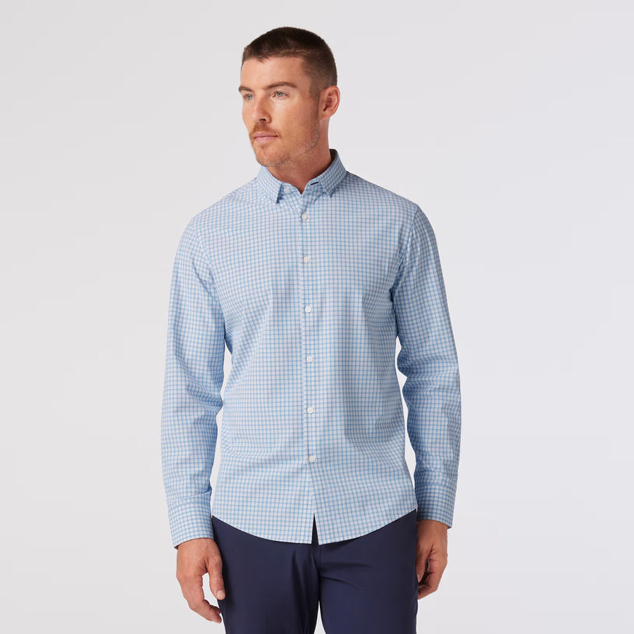 Leeward No-Tuck - Blue Adam Plaid