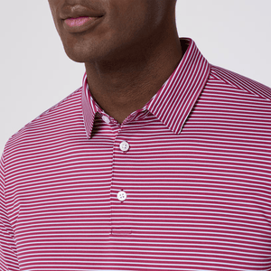 Versa Polo - Mulberry Stripe