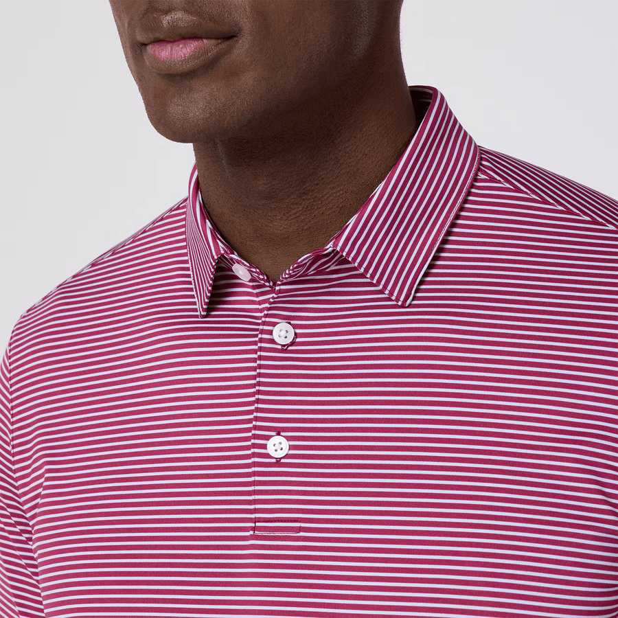 Versa Polo - Mulberry Stripe