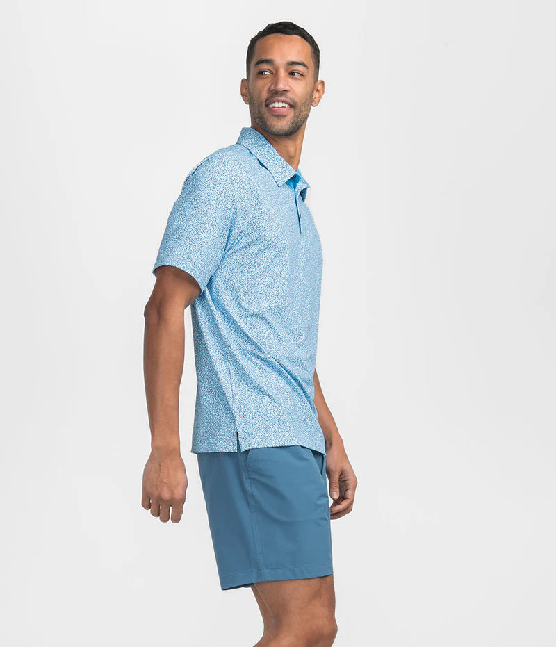Confetti Print Polo