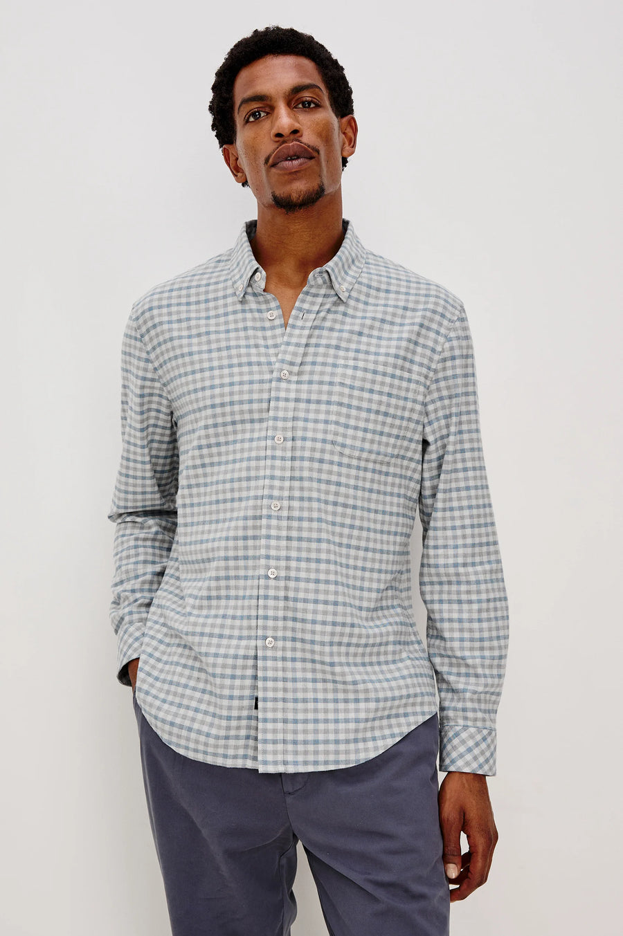 Vance - Charcoal Blue Check