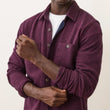 Load image into Gallery viewer, Pacifica Stretch Twill Overshirt - Burgundy Neps
