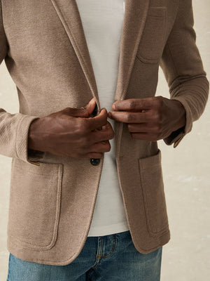 Inlet Knit Blazer - Walnut