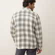 Load image into Gallery viewer, Max Twill Overshirt - Natural/Blue Plaid
