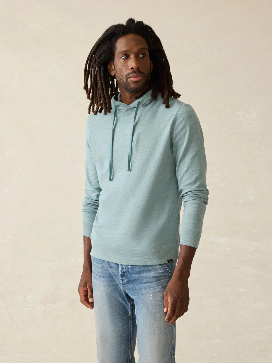 Sunwashed Slub Hoodie - Ocean Glass