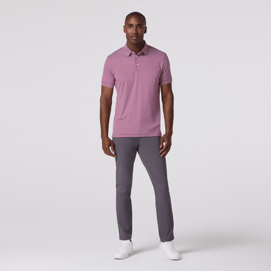 Versa Polo - Mulberry Stripe