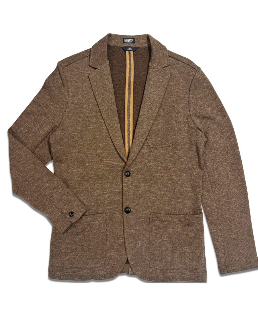 Inlet Knit Blazer - Winter Brown Melange