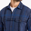 Load image into Gallery viewer, Dunewood Flannel Shirt - Navy Water Plaid
