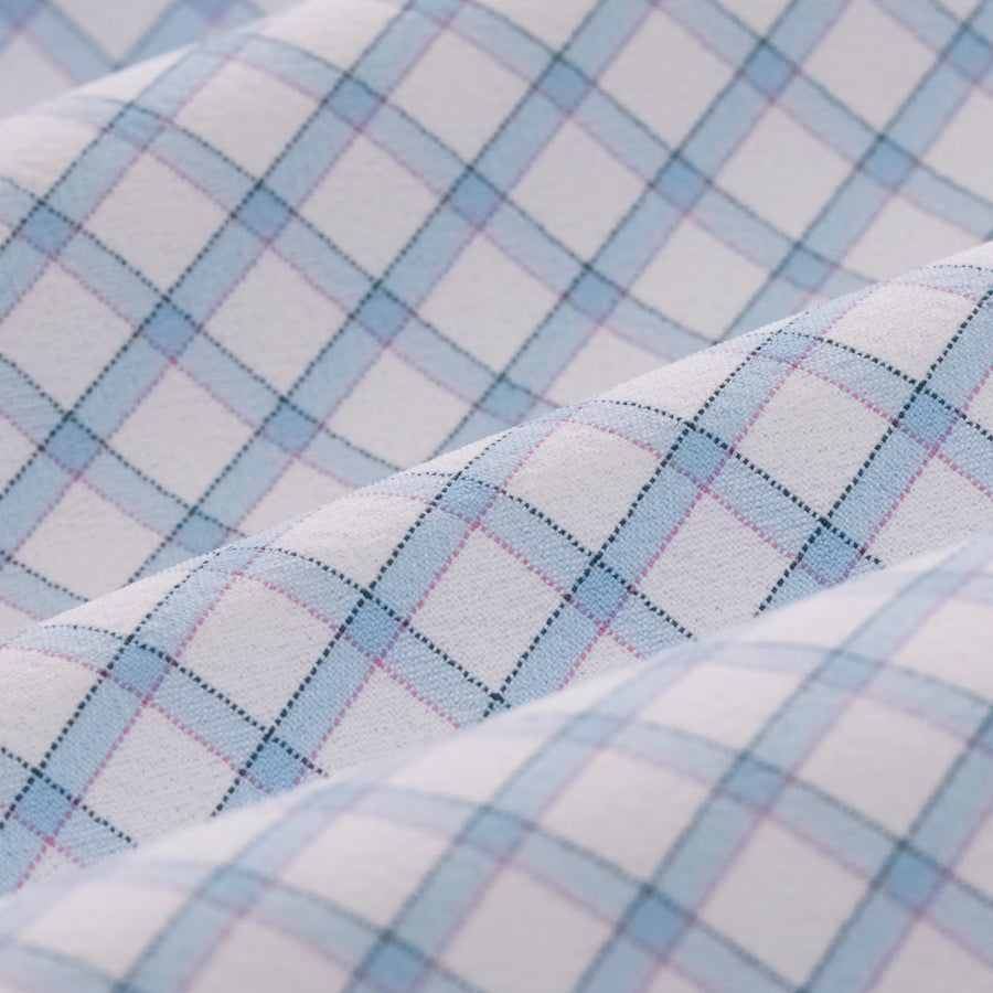 Leeward No-Tuck - Blue Adam Plaid