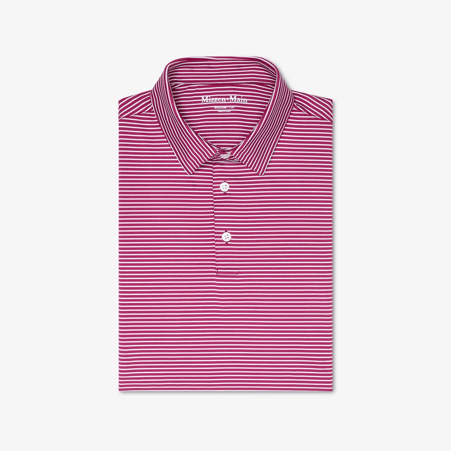 Versa Polo - Mulberry Stripe