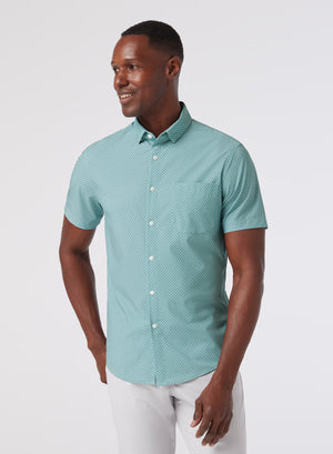 Leeward SS - Pale Blue Clover