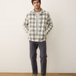 Load image into Gallery viewer, Max Twill Overshirt - Natural/Blue Plaid
