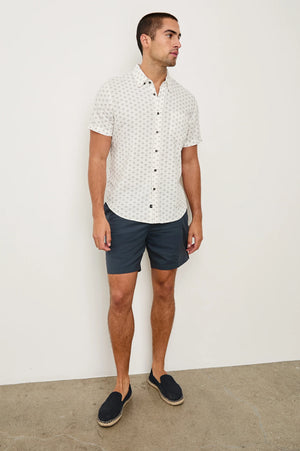 Carson - Small Batik White