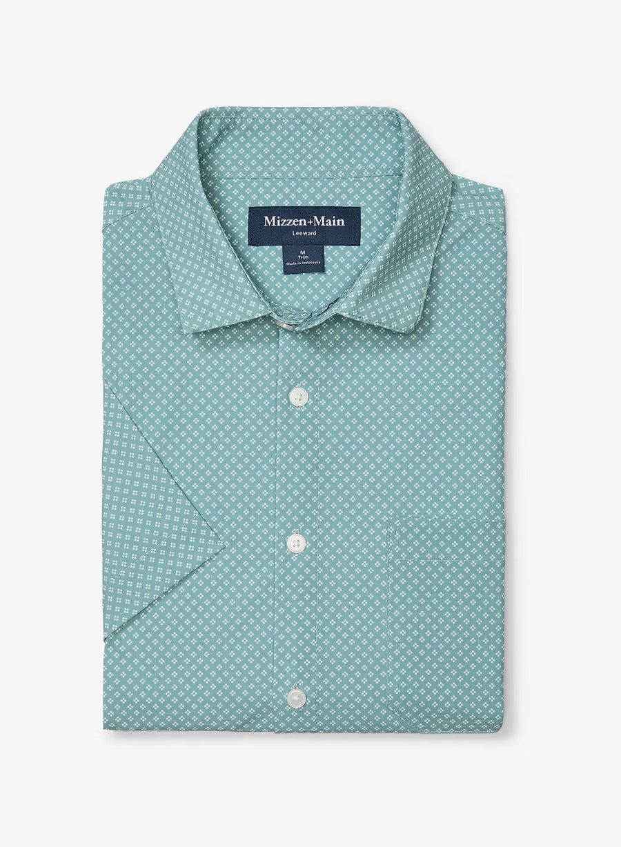 Leeward SS - Pale Blue Clover