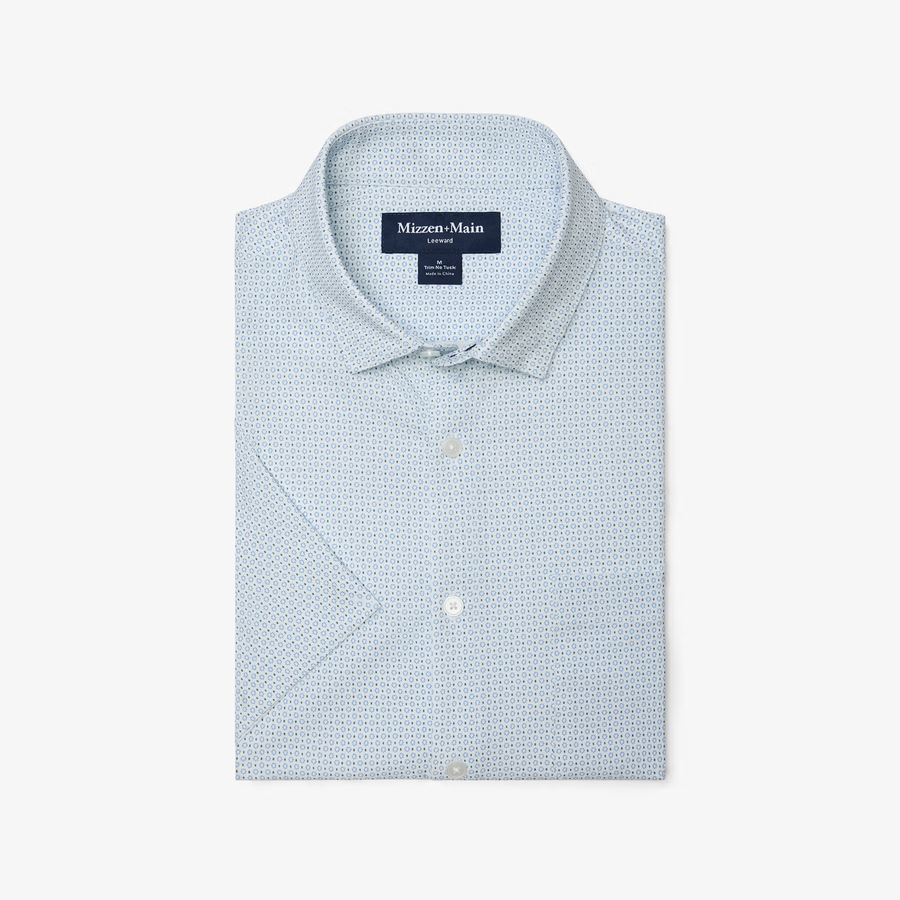Leeward SS - White Geo Bloom