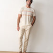 Load image into Gallery viewer, Jacquard Crew Tee - White Sunset Stripe
