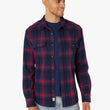 Load image into Gallery viewer, Dunewood Flannel - Red Blue Plaid
