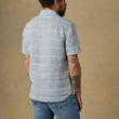 Load image into Gallery viewer, Palma Linen Short-sleeve - Blue Gulf Stripe
