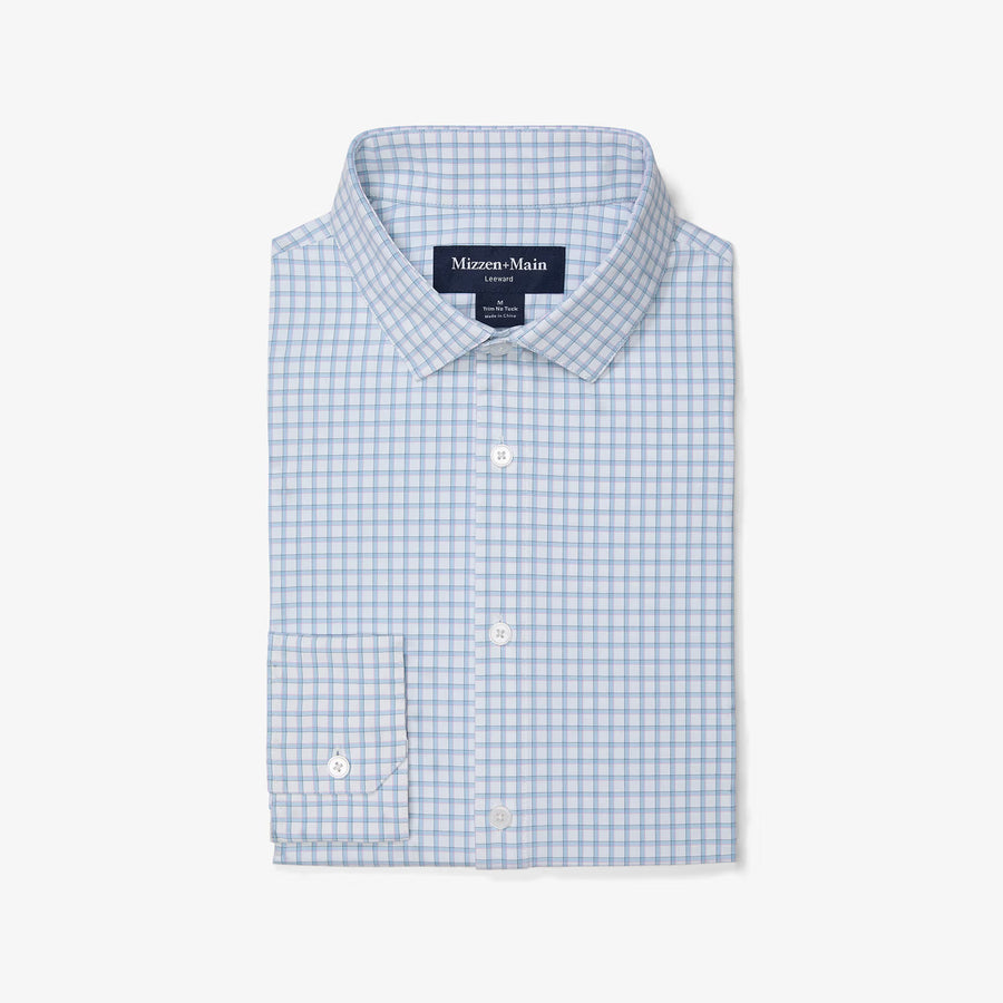 Leeward No-Tuck - Blue Adam Plaid