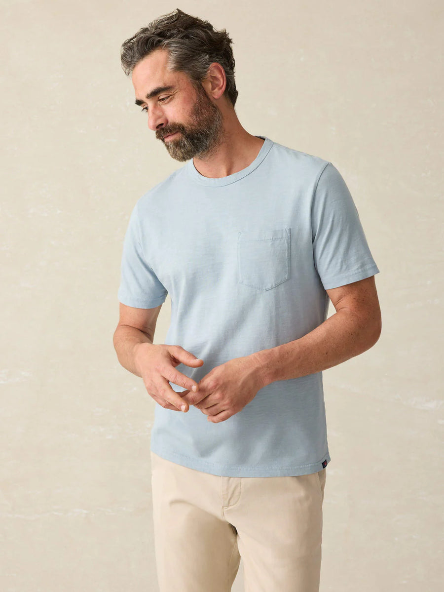 Sunwashed Pocket Tee - Sky