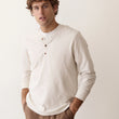 Load image into Gallery viewer, Luxe Jersey Henley - Oatmeal
