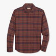 Load image into Gallery viewer, Seaside Flannel Shirt - Burgundy Plaid
