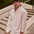 Load image into Gallery viewer, California Oxford - Taupe Houndstooth
