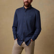 Load image into Gallery viewer, Coastline Knit Shirt - Ocean Heather Twill
