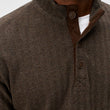 Load image into Gallery viewer, Cotton Blended Henley - Coffee
