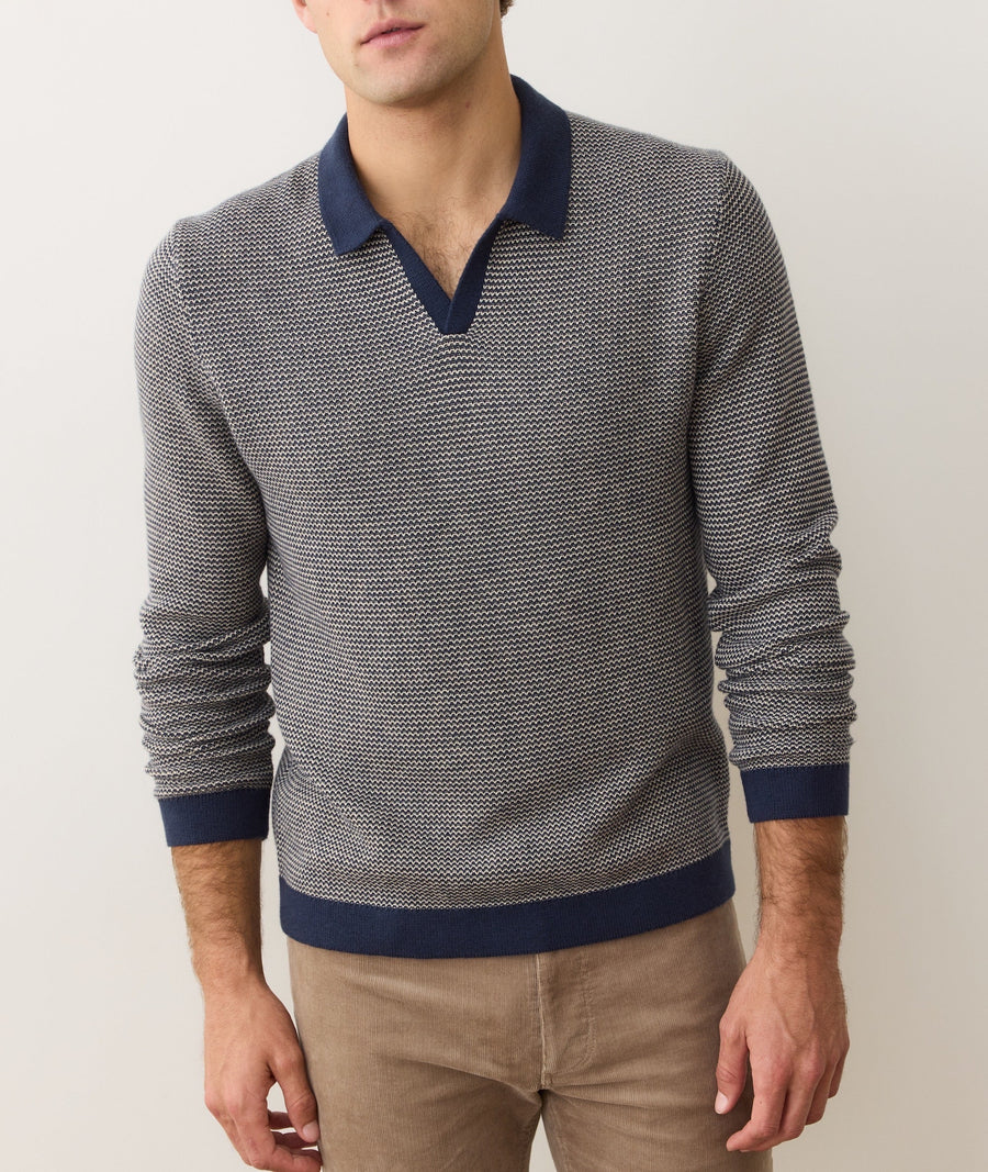 Liam L/S Sweater Polo