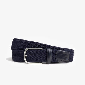 Braided Belt - Navy Solid