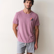 Load image into Gallery viewer, Hemp Graphic Tee - Red Violet
