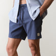 Load image into Gallery viewer, Sport &amp; Swim Short (6") - Navy/Blue Stripe
