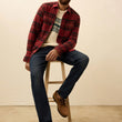 Load image into Gallery viewer, Legend Sweater Shirt - Red Cedar Plaid
