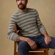 Load image into Gallery viewer, Sunwashed Crewneck Sweater - Sage Stripe
