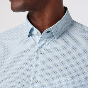 Leeward SS - White Geo Bloom
