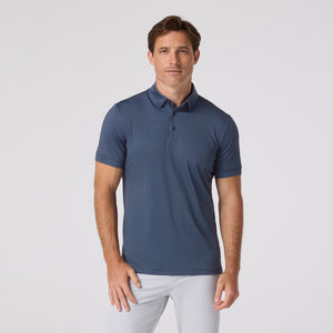 Versa Polo - Navy Hollow Dot