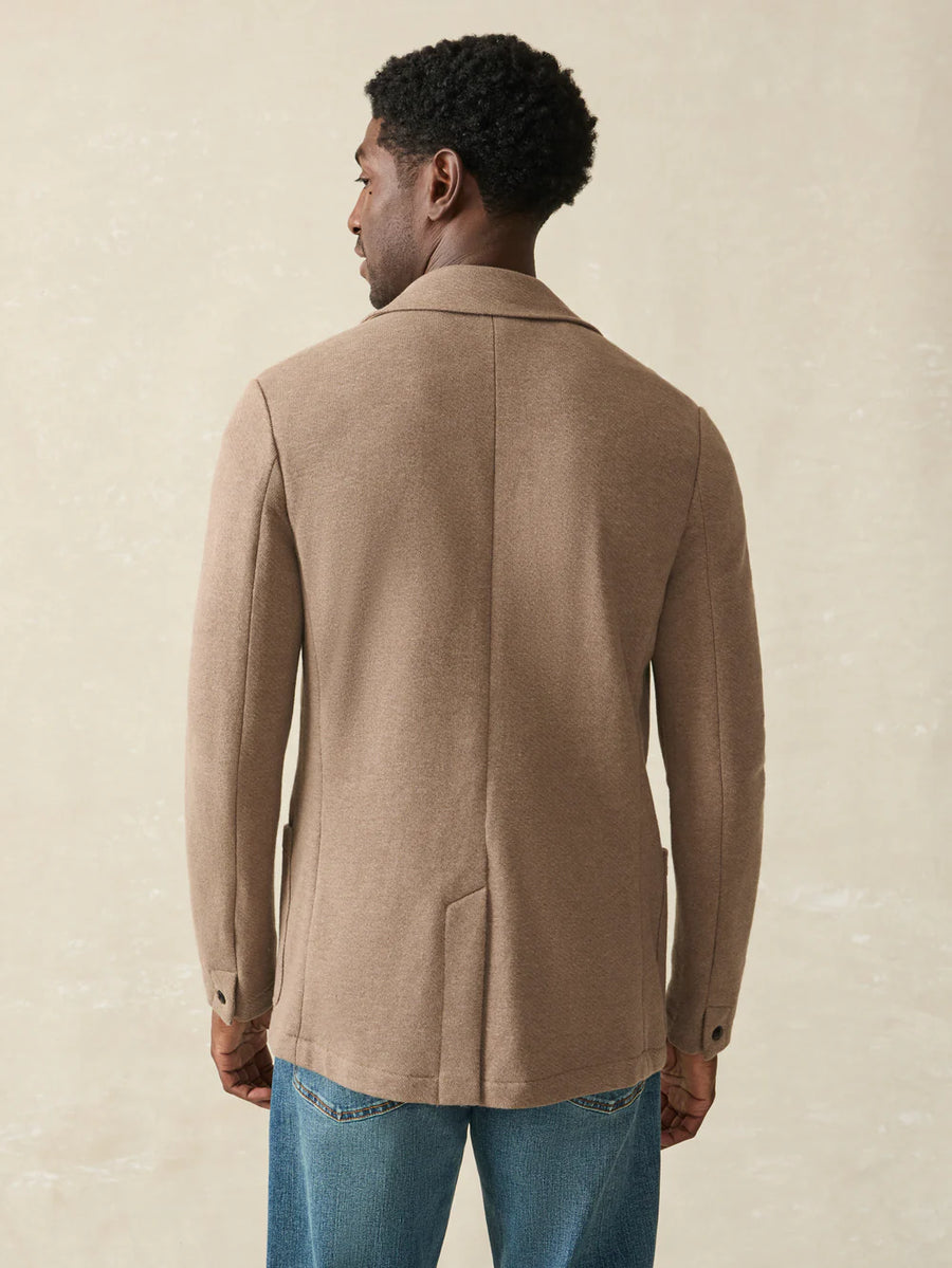 Inlet Knit Blazer - Walnut