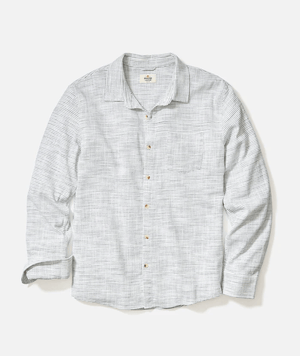 Stretch Selvage Shirt - Natural Stripe
